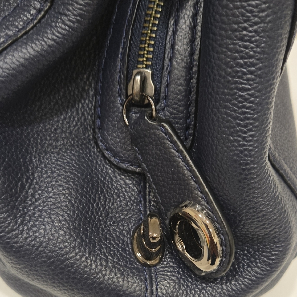 Coach Midnight Blue Leather Shoulder Bag - Picture 6 of 16